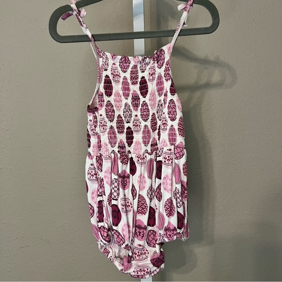 Pink and Purple Easter Egg Romper - Picture 1 of 3